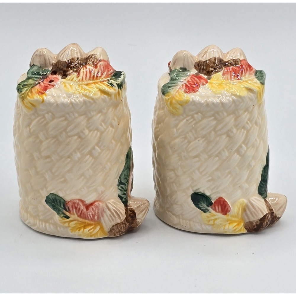 Vintage Long Rich Autumn / Fall / Thanksgiving‎ Salt and Pepper Shakers
